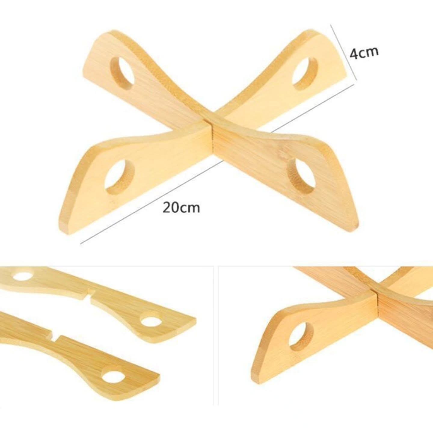 6pcs Bamboo wooden coaster