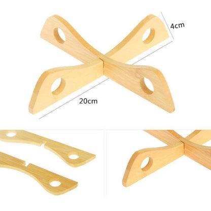 6pcs Bamboo wooden coaster