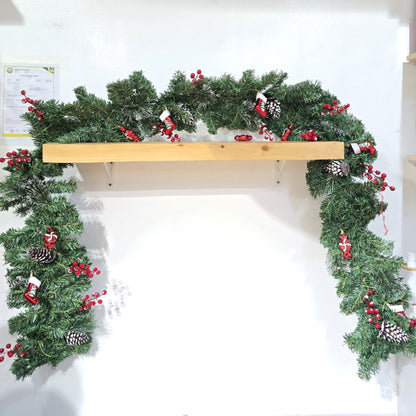 2.7m Pre Decorated Christmas Garland