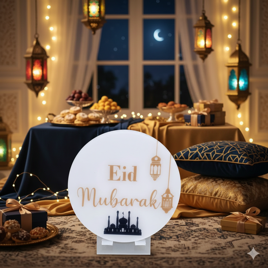 Acrylic Eid  Mubarak Decor