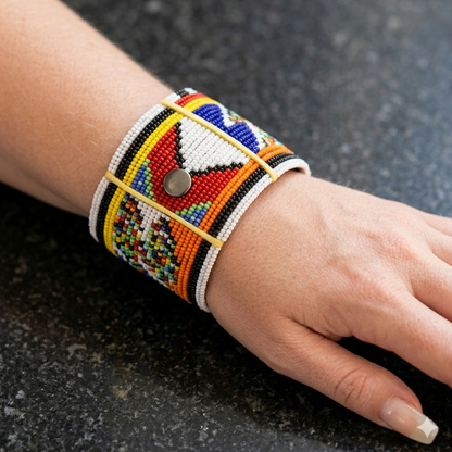 Handmade Beaded Maasai Bangles Bracelet