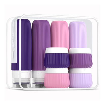 8Pc Travel Lotion Bottles Set