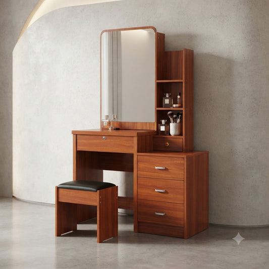 Wooden Dressing Table with Mirror
