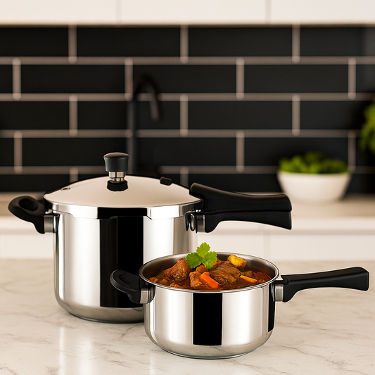 2Pc Combo Signature Stainless Pressure Cooker