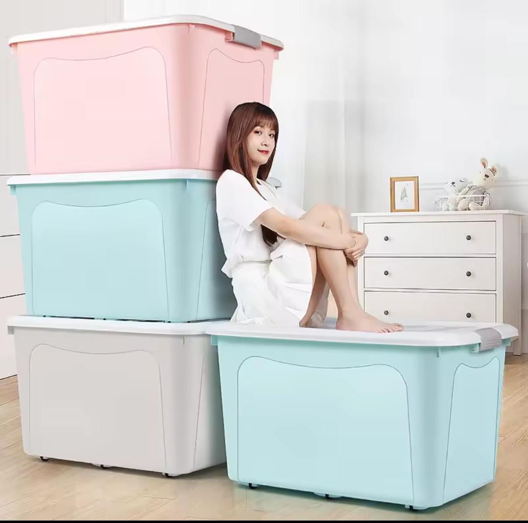 260L Storage Box Containers with Wheels