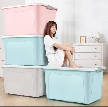 260L Storage Box Containers with Wheels Gha