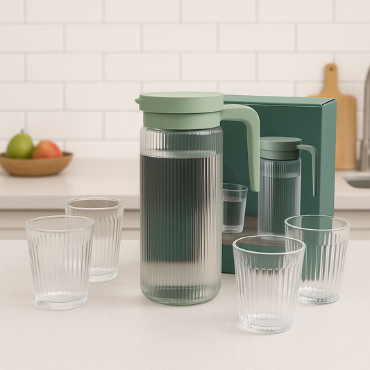 5Pc Glasses and jug set