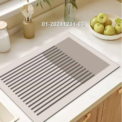 Super Absorbent Nonslip Drain Dish Drying mat