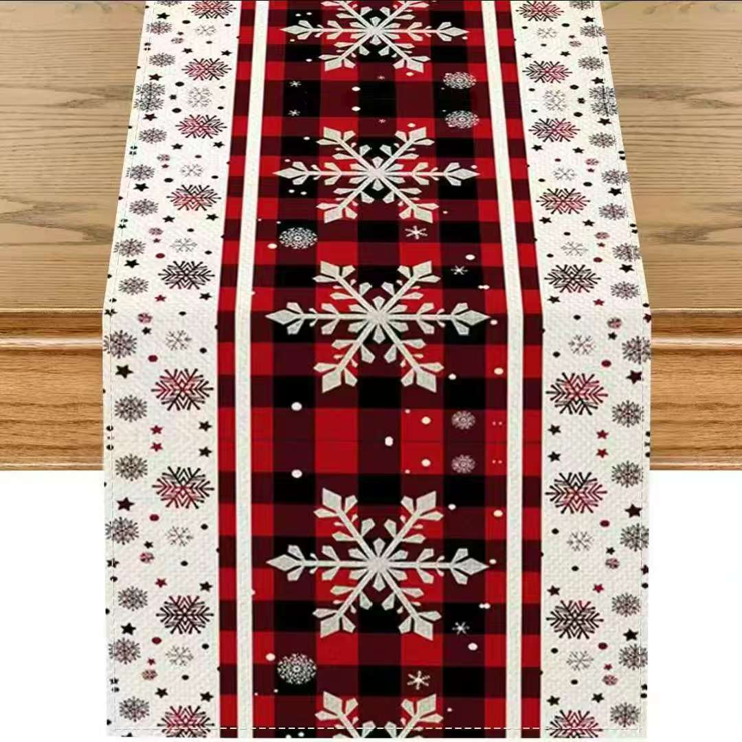 33*185cm Christmas Linen Table Runner