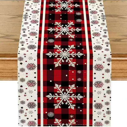 33*185cm Christmas Linen Table Runner