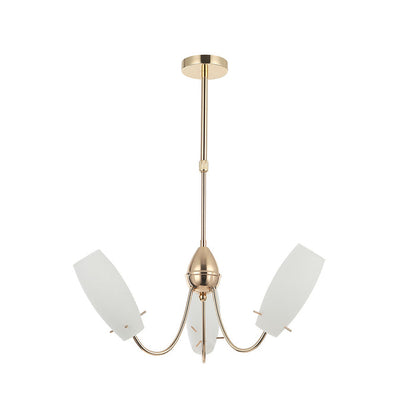 Golden Chandelier Lamp with White Glass Shades – 3×E14, Iron & Glass
SKU PL 7001-14-03-GD