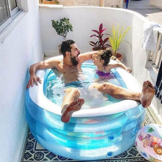 Kids inflatable whale pool