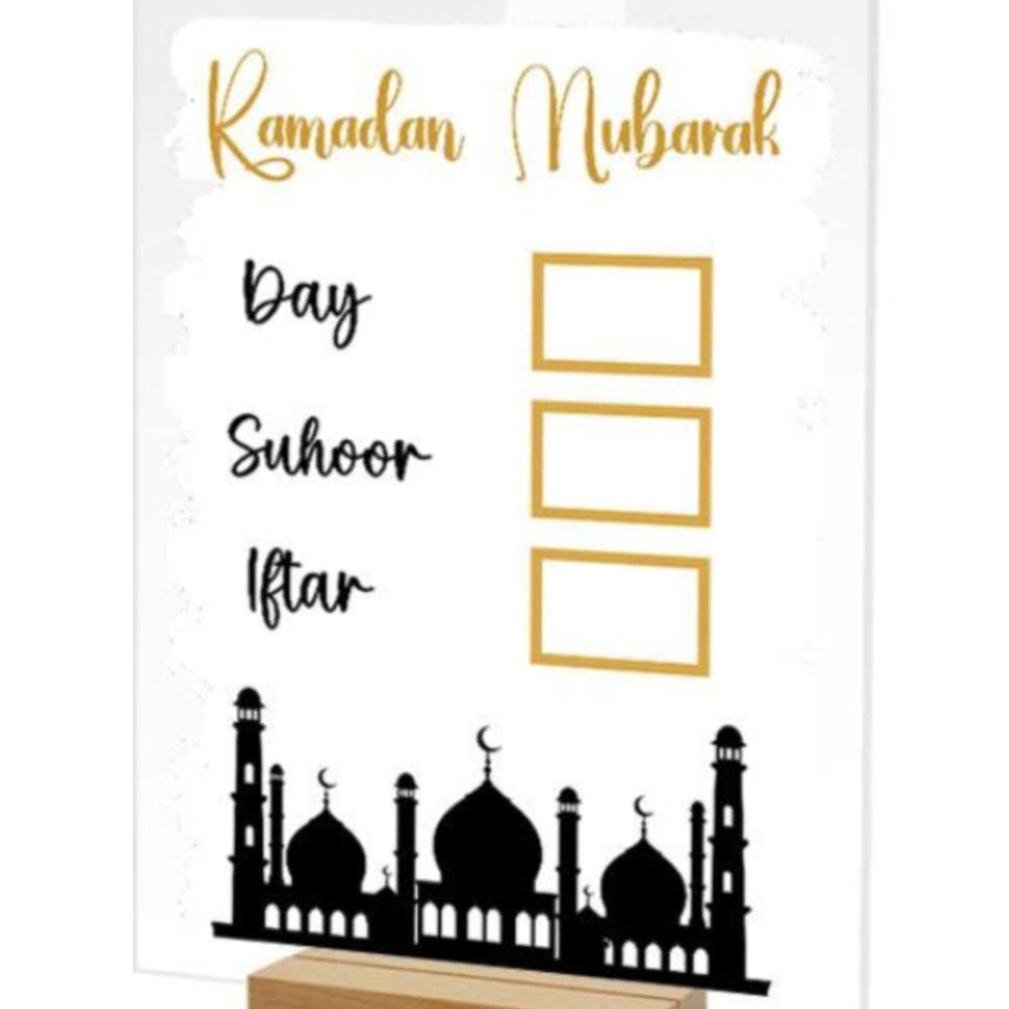 Acrylic Eid Calendar/ Ramadan Decor