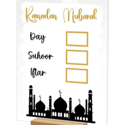 Acrylic Eid Calendar/ Ramadan Decor
