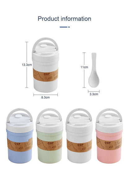 350ml wheat straw soup cup