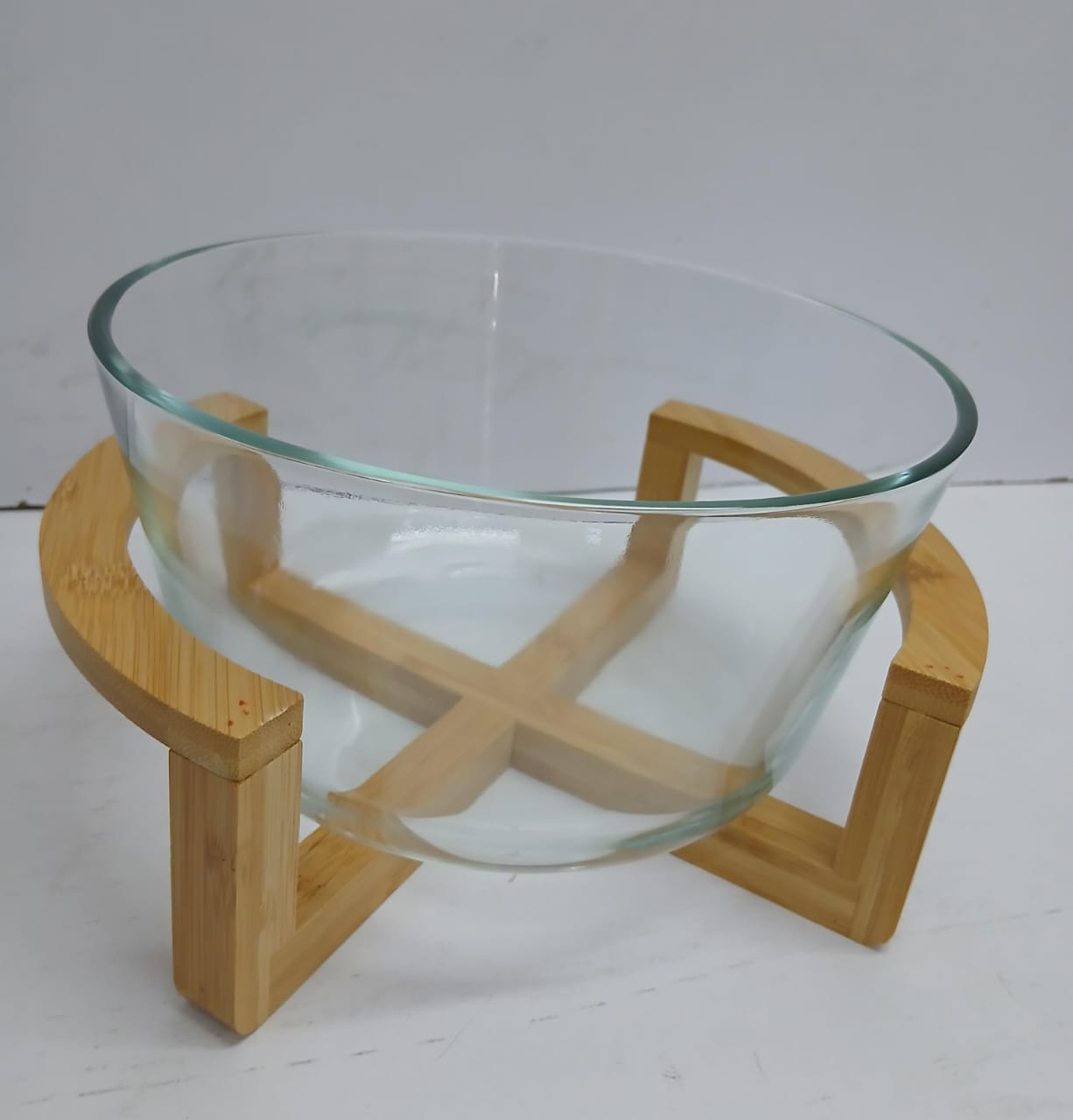 Borosilicate glass salad bowl