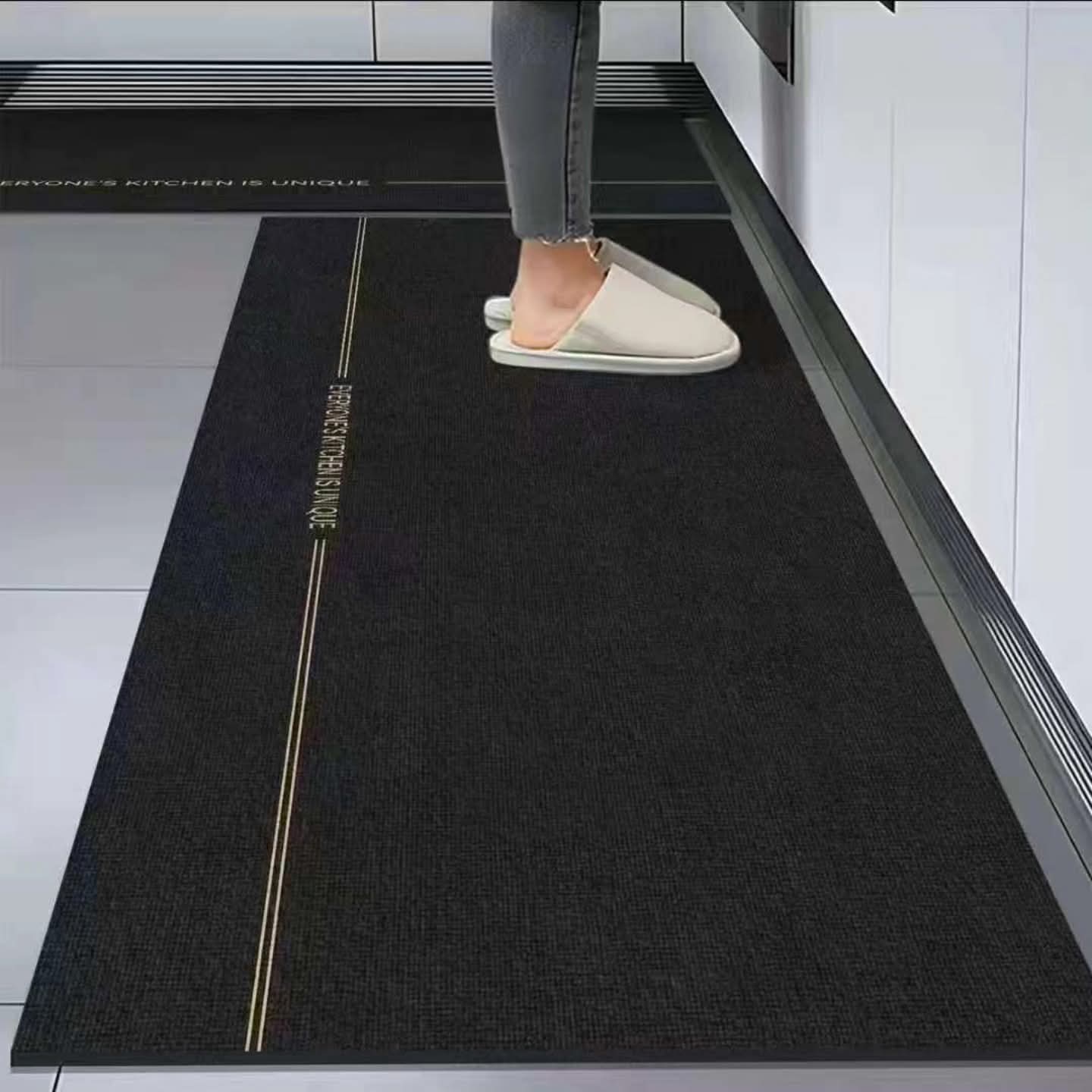 2Pc Anti Slip Kitchen Mat Set