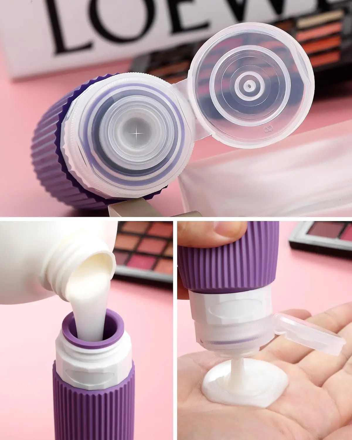 8Pc Travel Lotion Bottles Set