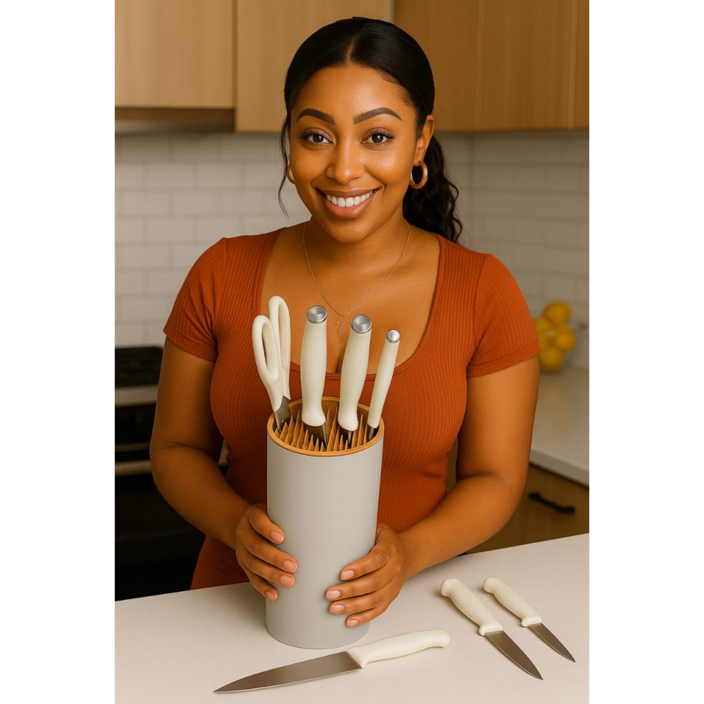 5pcs kitchen knife set