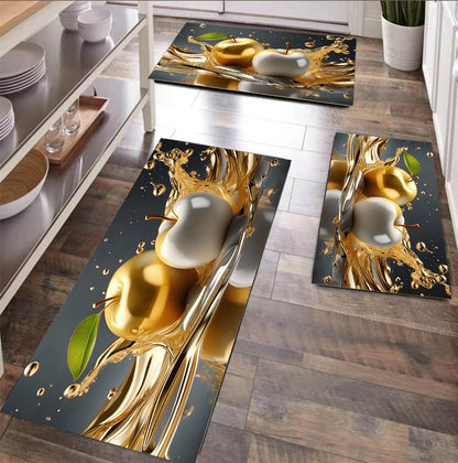 3Pcs rubber kitchen mats