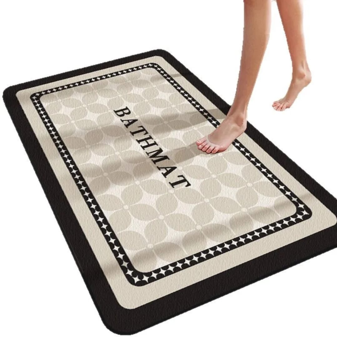 Diatom mud absorbent floor mat
