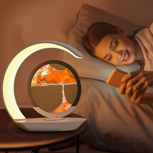 3D  sandscape hourglass led lamp