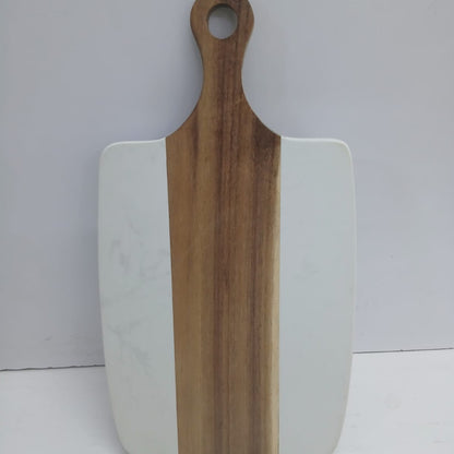 Cutting  Marble  Board Stone + Acacia or Serving tray