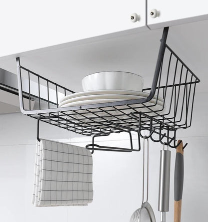 4 in 1 metallic under shelf rack