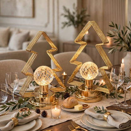 Gold Crystal Lamp