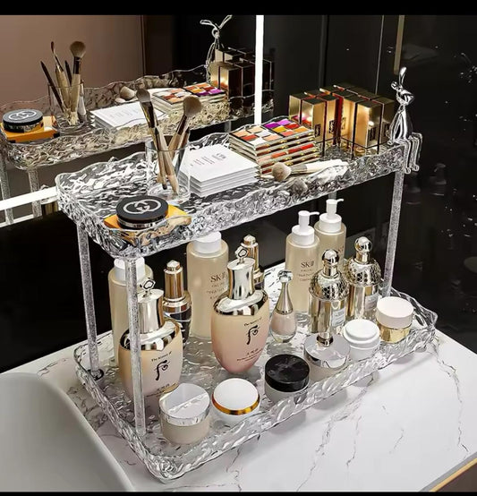 2-tier makeup organizer