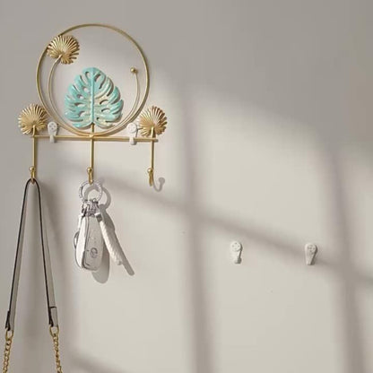 Iron art wall hanging hook key holder stand