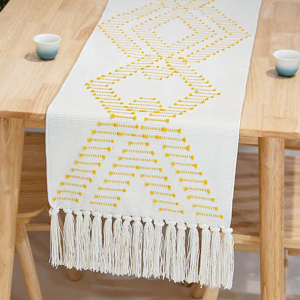 Boho Table Runners with Tassels