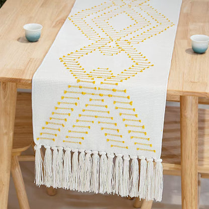 Boho Table Runners with Tassels