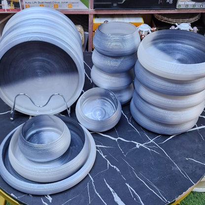 18Pcs Swirl Dinner Set