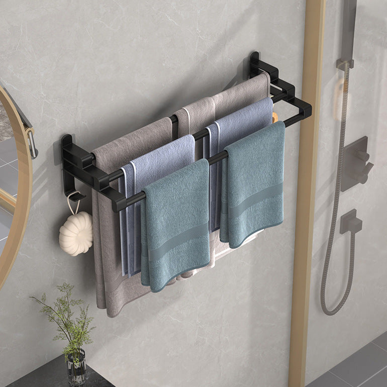 Three layer towel rack