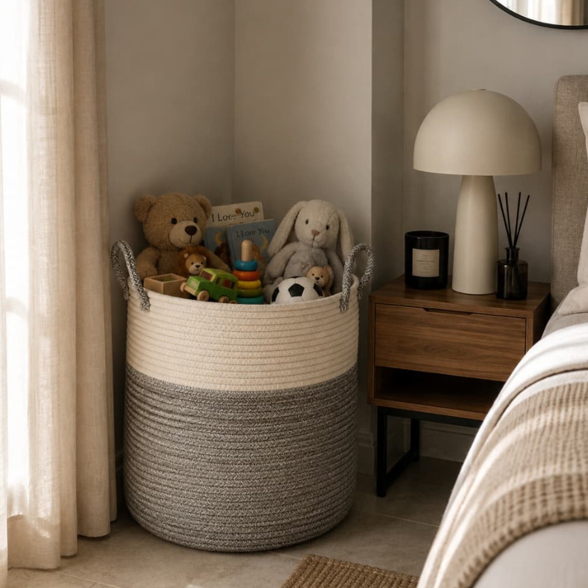 Cotton Rope Laundry Basket
