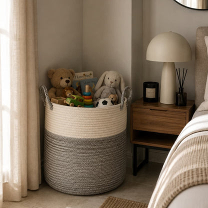 Cotton Rope Laundry Basket
