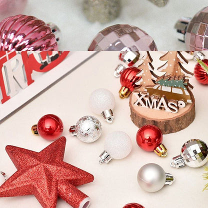30Pcs Christmas Ball And Star Decoration Set
