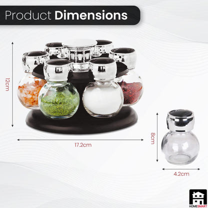 6Pcs Rotating Spice Rack