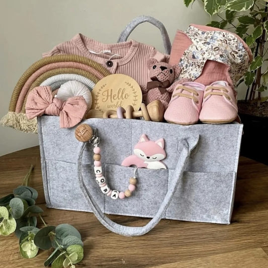 Baby diaper caddy nursery organizer