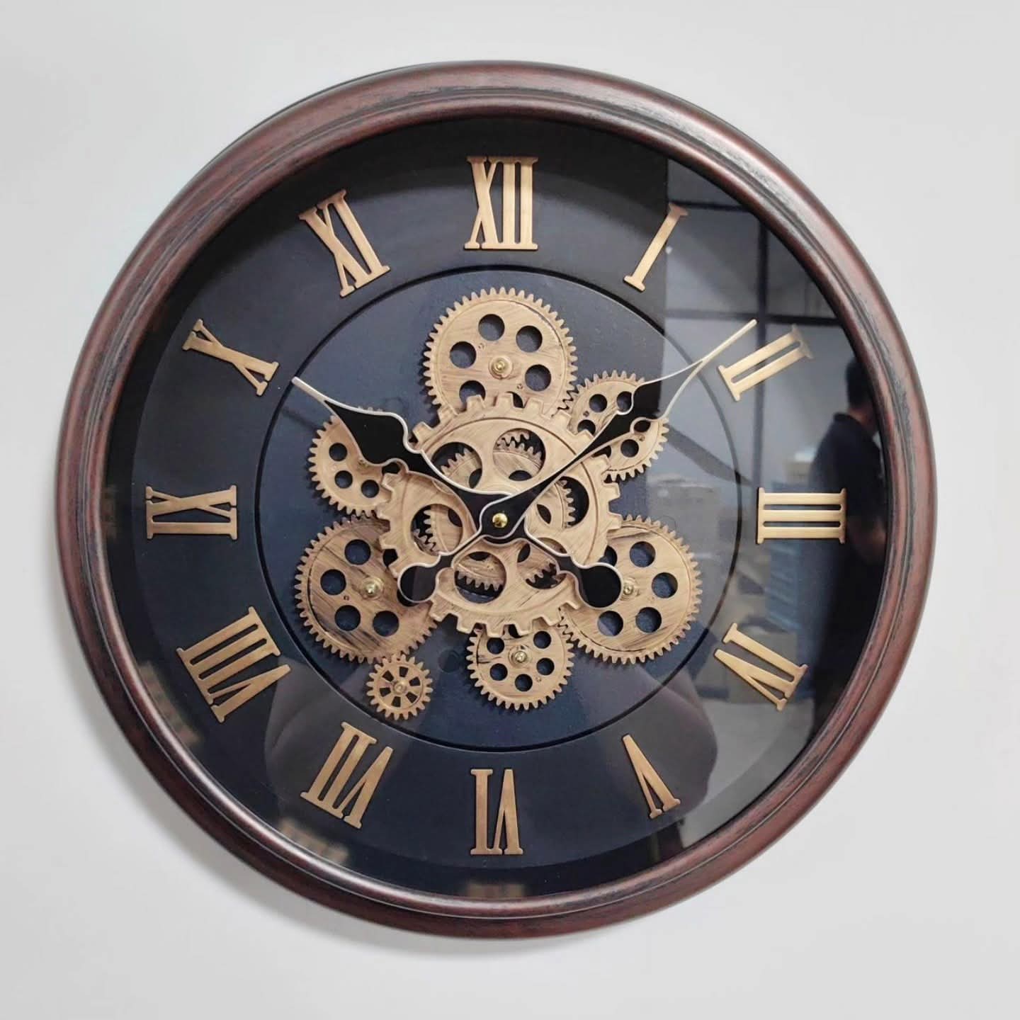 Industrial Gear Wall Clock 16 Inch