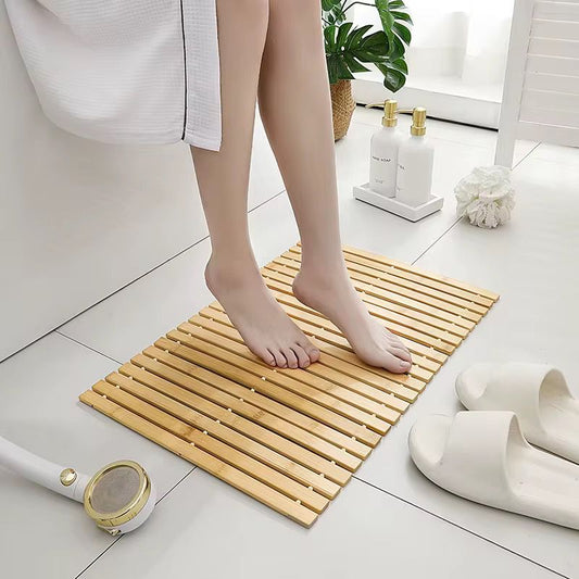 Bamboo bath mat