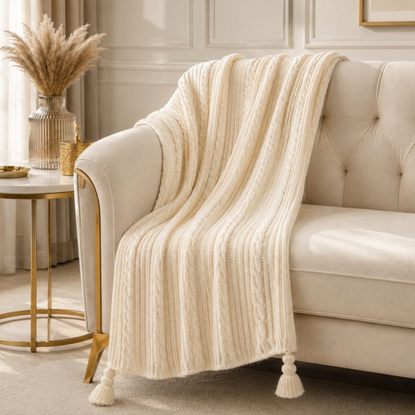Woven Throw Blanket 130x170 cm