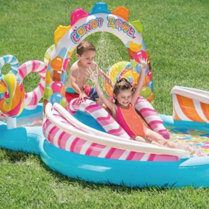 Candy zone inflatable water play pool