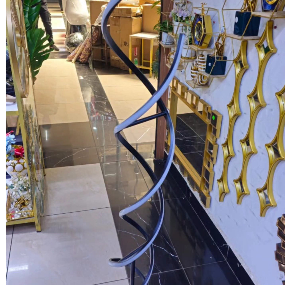 Spiral LED Floor Lamp