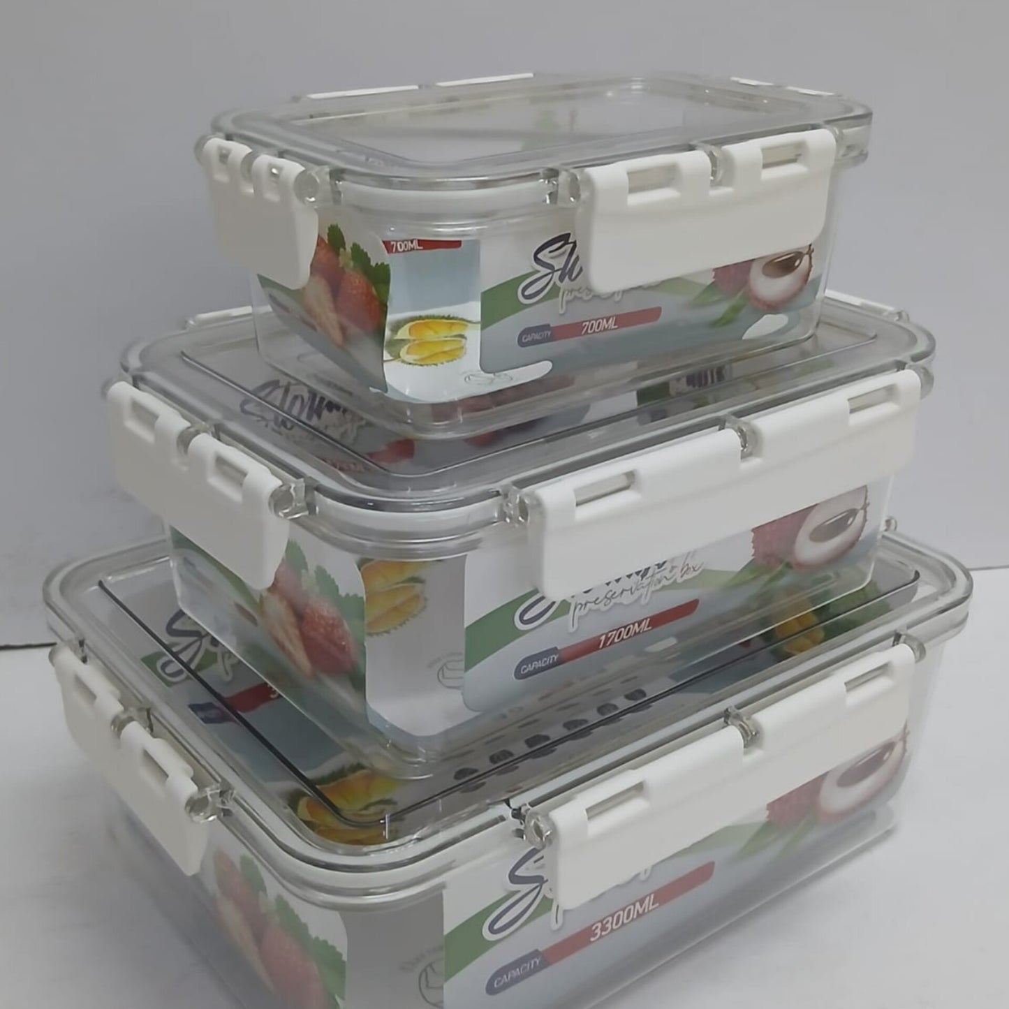 Transparent Airtight Pantry Storage Boxes