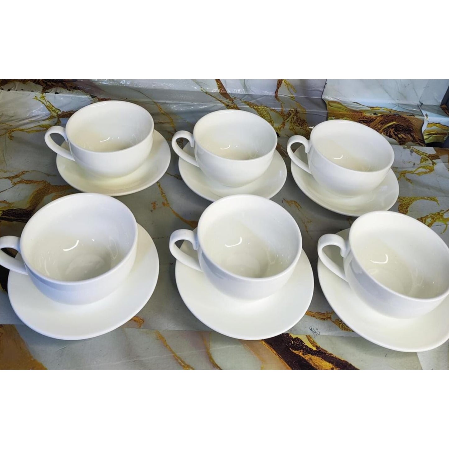 12pc Cappuccino cups and saucers