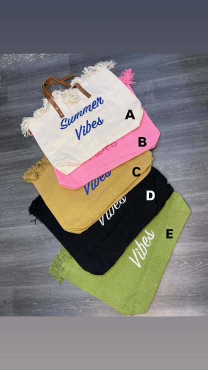 Summer vibes tote bag