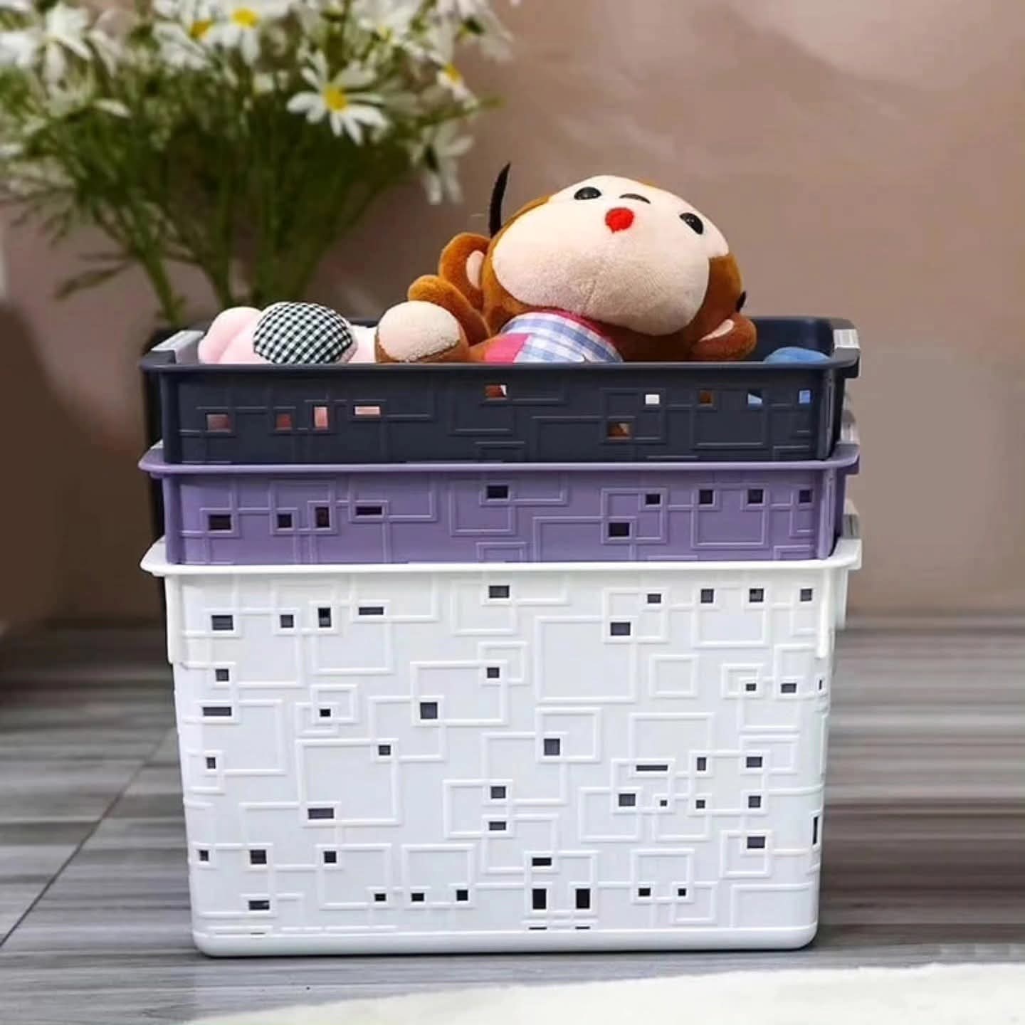 Large  Plastic Storage Basket