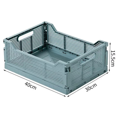 Collapsible storage basket